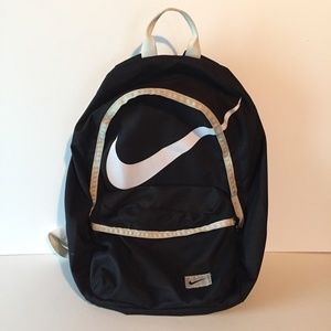 Nike Big Swoosh Backpack Black Nylon School Gym